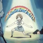 Mako Mankanshoku says F*** You GIF Template