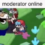 Moderator online meme