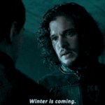 John Snow winter is coming template