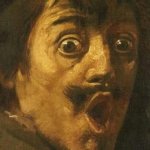 shocked face - classic art