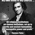 Thomas Paine quote meme