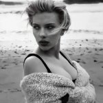 Scarlett Johansson black & white