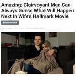 Clairvoyant man Hallmark movie