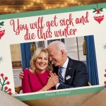Biden Christmas Card meme