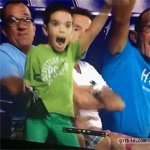dancing kid in soccer match GIF Template