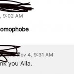 No thank you | Shut up stupid homophobe | image tagged in no thank you aila | made w/ Imgflip meme maker