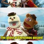 Christmas Puns With Fozzie Bear  | Why did Scrooge lose the race? The ghost of Christmas passed | image tagged in christmas puns with fozzie bear | made w/ Imgflip meme maker