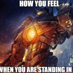 well, certainly i feel this way | HOW YOU FEEL; WHEN YOU ARE STANDING IN RAIN | image tagged in gipsy danger,memes,cool,badass feeling,funny meme | made w/ Imgflip meme maker