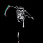 Running Skeleton GIF Template