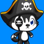 Pirate Husky | image tagged in pirate husky dog,indymeowth | made w/ Imgflip meme maker