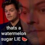 Watermelon Sugar LIE meme