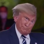 Trump squished face