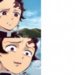 Tanjiro disgusted to even more disgusted template