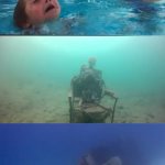Kid drowning extended meme