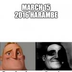 People who don't know People who know | MARCH 15 2016 HARAMBE | image tagged in people who don't know people who know | made w/ Imgflip meme maker