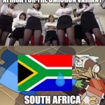 bruh | COUNTRIES BLAMING SOUTH AFRICA FOR THE OMICRON VARIANT; SOUTH AFRICA WHO JUST DISCOVERED IT | image tagged in bullied pepe,bruh,covid-19,omicron,memes,stop reading the tags | made w/ Imgflip meme maker