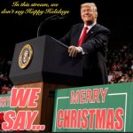 President Trump Merry Christmas meme