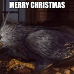 Buckbeak | MERRY CHRISTMAS | image tagged in buckbeak | made w/ Imgflip meme maker