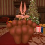 Wile E Coyote Festive Feet GIF Template