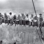 Empire State Building construction workers