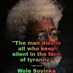 Woke Soyinka quote meme
