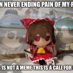 I am in constant suffering | IM IN NEVER ENDING PAIN OF MY PAST; THIS IS NOT A MEME THIS IS A CALL FOR HELP | image tagged in ghosts,touhou | made w/ Imgflip meme maker