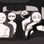 Four People in a Car template