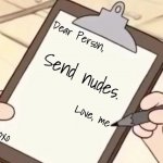 Send nudes meme