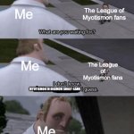 I don't know Something amazing I guess | The League of Myotismon fans; Me; Me; The League of Myotismon fans; MYOTISMON IN DIGIMON GHOST GAME; Me | image tagged in i don't know something amazing i guess | made w/ Imgflip meme maker
