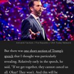 Donald Trump Jr. rejects Jesus