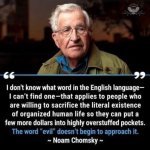 Noam Chomsky quote climate change