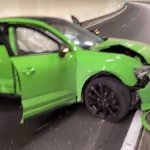 Audi RSQ3 damaged