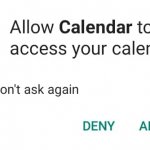 Allow Calendar