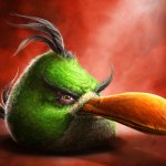 Realistic Angry Bird (green one)