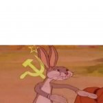 Communist Bugs Bunny (with white space) meme
