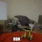 bumblebee | RUN | image tagged in bumblebee | made w/ Imgflip meme maker