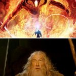 Gandalf vs Balrog meme