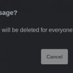 delete message? template