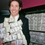 Joel Osteen with money