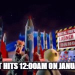 HAPPY NEW YEAR | WHEN IT HITS 12:00AM ON JANUARY 1ST | image tagged in gifs,happy new year | made w/ Imgflip video-to-gif maker