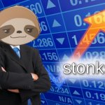 sloth stonks meme