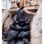 Trash bag dress