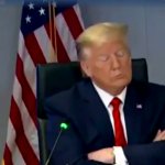 Trump, so boring he puts himself to sleep meme