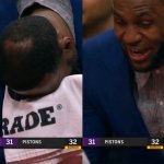 Lebron laughing