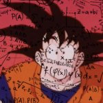 Goku doing math