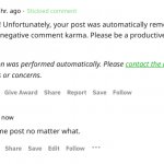 redditor giving heat to the AutoModerator bot