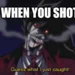 Bob immortal ( smg4 meme ) | BOB WHEN YOU SHOT HIM | image tagged in gifs,smg4,hellsing | made w/ Imgflip video-to-gif maker