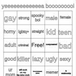 Monster's OC bingo