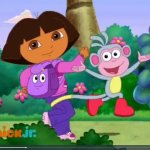 Boots Jumping While Dora Is Running meme