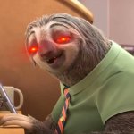 Bad guy sloth meme